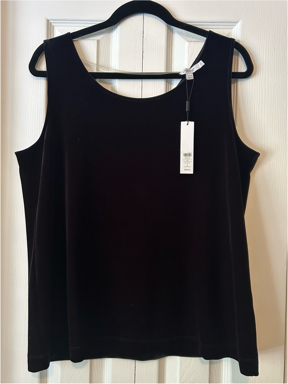 NWT CHICO’S Travelers Convertible Naia Tank 12/14-L